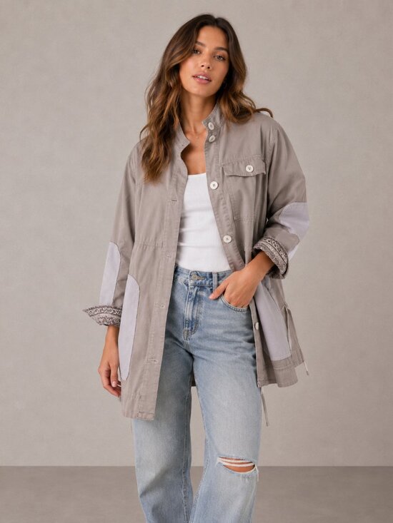 Free People Jackets & Blazers - Free People We the Free Apollo Distressed Utility Jacket Size Small